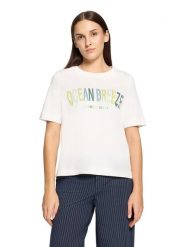 CARTOON Koszulka w kolorze białym rozmiar: 40. Białe t-shirty damskie Cartoon, bez wzorów, z bawełny, bez kołnierzyka. Za 60.99 zł.