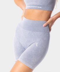 Szorty bezszowe sportowe dla kobiet Carpatree Yasmine. Niebieskie spodenki sportowe damskie Carpatree, l, z materiału, na fitness i siłownię. Za 119.99 zł.