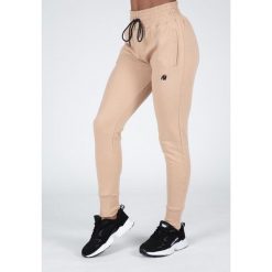 Marion SweatSpodnie - Beżowy. Brązowe spodnie dresowe damskie GORILLA WEAR, m, bez wzorów. Za 200.00 zł.