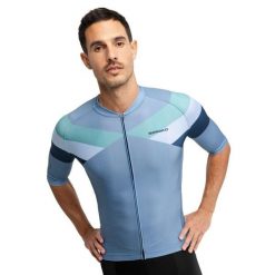 Męska koszulka rowerowa z krótkim rękawem Kolarstwo Siroko M2 Susten. Niebieskie t-shirty sportowe męskie SIROKO, na lato, m, bez ramiączek, rowerowe. W wyprzedaży za 210.00 zł.