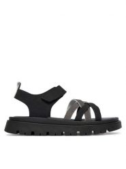 Primigi Sandały 1438233 S Czarny. Czarne sandały dziewczęce Primigi, ze skóry, bez zapięcia. Za 219.99 zł.