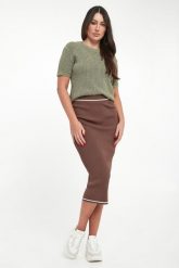 Spódnica ołówkowa midi ARMANI EXCHANGE. Spódniczki damskie Armani Exchange, m, bez wzorów, midi, ołówkowe. Za 609.00 zł.