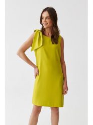 TATUUM Sukienka w kolorze zielonym rozmiar: 40. Zielone sukienki damskie Tatuum, na co dzień, bez wzorów, bez kołnierzyka, bez ramiączek, midi, proste. Za 126.15 zł.