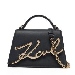 Torebka KARL LAGERFELD. Czarne torebki klasyczne damskie Karl Lagerfeld, bez wzorów, bez dodatków. Za 1,299.00 zł.