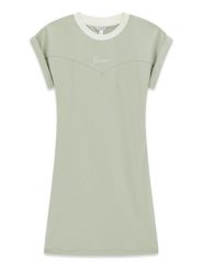 Guess Sukienka codzienna J6GK03 J1314 Zielony Regular Fit. Zielone sukienki dziewczęce Guess, z aplikacjami, z bawełny, bez ramiączek. Za 154.99 zł.