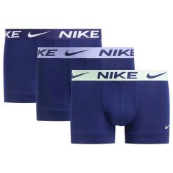 Intimo Boxer Nike Trunk 3Pk Dorośli. Niebieskie bokserki męskie Nike, bez wzorów, z materiału. Za 199.15 zł.