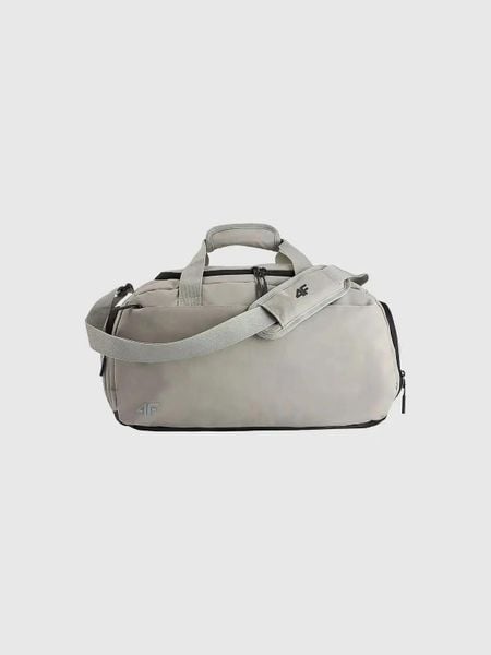 Torba treningowa na siłownię z kieszenią na buty unisex szara 4F ONE-SIZE. Szare torby męskie na ramię 4f, bez wzorów, z materiału, na ramię. Za 119.99 zł.