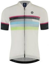 Koszulka rowerowa damska Rogelli Impress II z krótkim rękawem. Białe topy sportowe damskie Rogelli, na lato, m, bez wzorów, z elastanu, bez ramiączek. Za 293.00 zł.