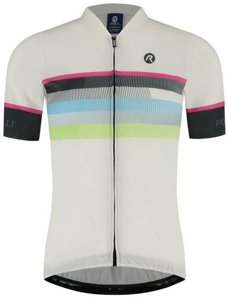Koszulka rowerowa damska Rogelli Impress II z krótkim rękawem. Białe bluzki sportowe damskie Rogelli, na lato, m, bez wzorów, z elastanu, bez ramiączek. Za 293.00 zł.