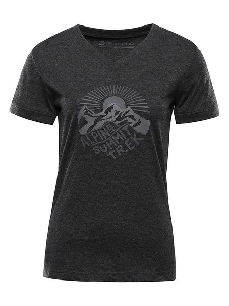 Alpine Pro Koszulka funkcyjna "Nogera" w kolorze antracytowym rozmiar: M. Czarne t-shirty damskie Alpine Pro, m, bez wzorów, z materiału, bez kołnierzyka. Za 109.52 zł.