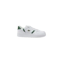 Buty Lacoste T-Clip Set białe i zielone. Białe buty sportowe na co dzień męskie Lacoste, z gumy, bez zapięcia, trekkingowe. Za 435.95 zł.