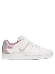 Geox Sneakersy J Eclyper Girl J36LRA 0BCKC C1Z8Z M Biały. Białe buty sportowe dziewczęce Geox, bez wzorów, ze skóry, bez zapięcia. Za 209.99 zł.