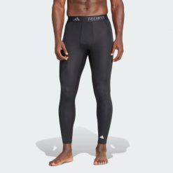 Legginsy TECHFIT Compression Training Long. Czarne bielizna termoaktywna męska Adidas, s, bez wzorów, z materiału. Za 179.00 zł.