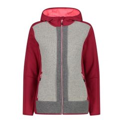 Damska kurtka z kapturem CMP. Czerwone kurtki damskie CMP, bez wzorów, z kapturem. Za 518.45 zł.