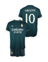 Mbappé Real Madrid Strój Wyjazdowy 26/27. Białe szorty męskie Real Madrid, bez wzorów, z materiału, eleganckie. Za 269.99 zł.