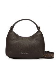 Calvin Klein Torebka LV04F3892G Brązowy ciemny. Brązowe torebki klasyczne damskie CALVIN KLEIN, bez wzorów, ze skóry, bez dodatków. Za 369.99 zł.