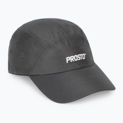 Czapka z daszkiem PROSTO Fatcap Rains. Szare czapki męskie Prosto., bez wzorów, z materiału, eleganckie. Za 94.99 zł.