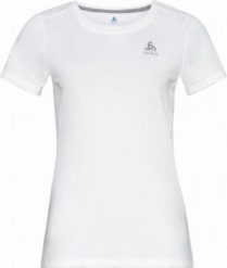 Koszulka tech. damska Odlo T-shirt crew neck s/s F-DRY. Białe bluzki sportowe damskie Odlo, na lato, l, bez wzorów, z materiału, bez ramiączek. Za 239.99 zł.