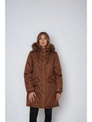 Jessica Simpson Parka w kolorze jasnobrązowym rozmiar: XL. Brązowe parki damskie Jessica Simpson, xl, bez wzorów. Za 217.99 zł.