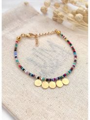 Atelier MIU Pozłacana bransoletka z elementami ozdobnymi rozmiar: onesize. Żółte bransoletki damskie atelier MIU, pozłacane. Za 21.99 zł.