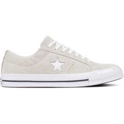 Białe Kultowe Trampki Converse ONE STAR. Białe trampki i tenisówki damskie Molly.pl, bez wzorów, z gumy. Za 369.00 zł.