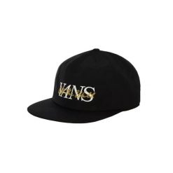 Czapka z daszkiem męska On The Shallow Cap. Czarne czapki męskie Vans, na lato, bez wzorów, z materiału, sportowe. Za 69.99 zł.