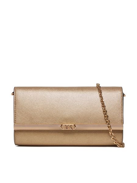 MICHAEL Michael Kors Torebka Mona 30H3G8OC3M Złoty. Żółte torebki klasyczne damskie MICHAEL Michael Kors, bez wzorów, ze skóry, wizytowe, bez kołnierzyka, bez ramiączek. Za 529.99 zł.