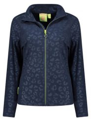 Geographical Norway Kurtka polarowa "Uminie" w kolorze granatowym rozmiar: L. Niebieskie kurtki damskie Geographical Norway, l, bez wzorów, z polaru, bez kaptura. Za 99.80 zł.