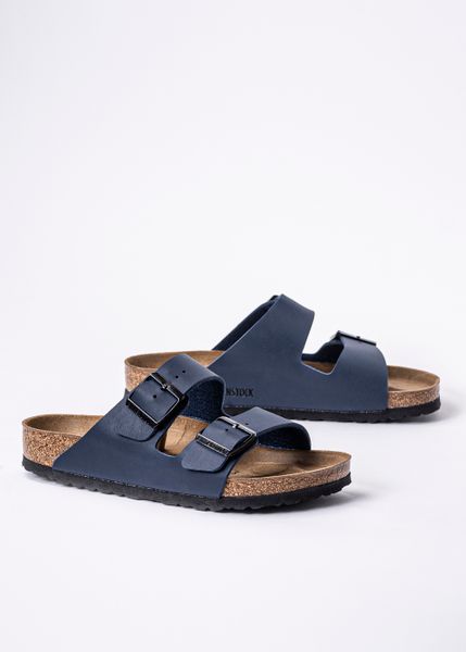 Birkenstock Arizona BF Klapki Unisex. Niebieskie klapki i japonki męskie Birkenstock, z materiału. Za 349.99 zł.