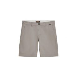 Szorty chino Superdry Stretch. Szare szorty męskie Superdry., bez kołnierzyka. Za 303.60 zł.