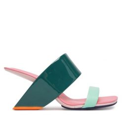 Klapki United Nude. Zielone klapki damskie United Nude, bez wzorów, bez obcasa. Za 1,399.00 zł.