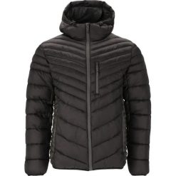 Kurtka puchowa Whistler Trival. Czarne kurtki męskie WHISTLER, na zimę, m, bez wzorów, z puchu, bez kaptura. Za 335.50 zł.