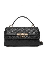 Guess Torebka Idra HWGG81 57200 Czarny. Czarne torebki klasyczne damskie Guess, z aplikacjami, ze skóry, bez dodatków. Za 439.99 zł.