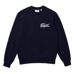 Bluza męska Lacoste SH2655. Niebieskie bluzy bez kaptura męskie Lacoste, m, z bawełny. Za 437.00 zł.