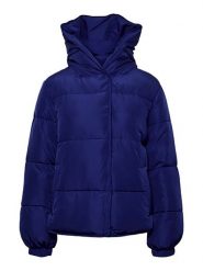 Pieces Kurtka pikowana w kolorze niebieskim rozmiar: S. Niebieskie kurtki damskie Pieces, s, bez wzorów, bez kaptura. Za 144.92 zł.