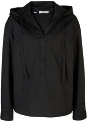 Bluzka tunikowa z czystej bawełny organicznej. Czarne bluzki damskie bonprix, bez wzorów, z bawełny, bez kołnierzyka, bez ramiączek. Za 132.99 zł.