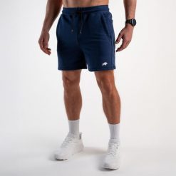 Spodenki regular basic DZIK® granatowe. Szorty męskie DZIK, bez kołnierzyka. Za 219.99 zł.