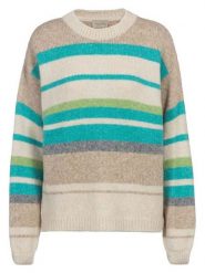 Herrlicher Sweter w kolorze turkusowo-beżowym rozmiar: M. Brązowe swetry klasyczne damskie Herrlicher, m, z wełny, bez kołnierzyka. Za 168.46 zł.