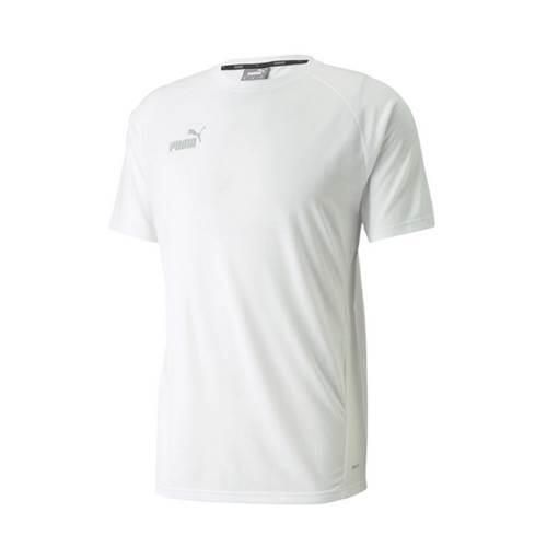 Puma Męski T-shirt Biały 2XL - Komfort i Styl. Białe t-shirty męskie Puma, m, bez wzorów, z materiału, bez kołnierzyka. Za 59.90 zł.