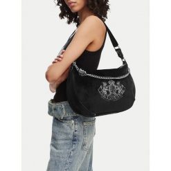 Torebka Juicy Couture. Czarne torebki klasyczne damskie Juicy Couture, bez wzorów, bez dodatków. Za 349.99 zł.
