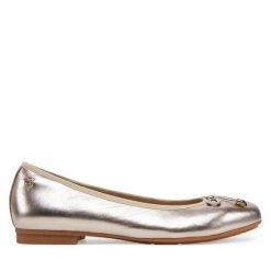 Baleriny Tamaris. Żółte baleriny damskie Tamaris, bez wzorów, bez obcasa. Za 219.99 zł.