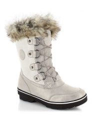 Kimberfeel Kozaki zimowe "Megeve" w kolorze białym rozmiar: 36. Białe kozaki damskie Kimberfeel, z materiału, bez obcasa. Za 339.99 zł.