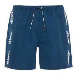 Męski Strój Kąpielowy Ellesse Scorfano. Niebieskie szorty męskie Ellesse, bez wzorów, z materiału, marine. Za 176.45 zł.