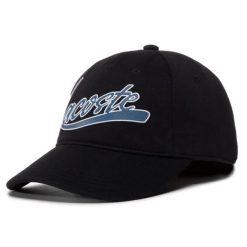 Czapka z daszkiem dla dorosłych Lacoste. Czarne czapki męskie Lacoste, na lato, bez wzorów, z bawełny, eleganckie. Za 124.96 zł.