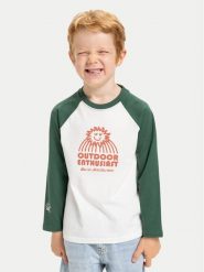 Quiksilver Bluzka Ev Spot On Raglan EQKZT03574 Biały Regular Fit. Białe t-shirty chłopięce Quiksilver, bez wzorów, z bawełny, bez ramiączek. Za 99.99 zł.