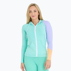 Bluza damska Jetpilot Pacer Hooded Rashie. Niebieskie bluzy bez kaptura damskie JETPILOT, l. Za 249.99 zł.