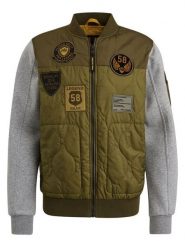 PME Legend Kurtka w kolorze oliwkowo-szarym rozmiar: 3XL. Brązowe kurtki męskie PME Legend, xl, z aplikacjami, bez kaptura. Za 319.13 zł.