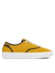 Tommy Hilfiger Tenisówki Th Vulc Cup Long Lace Canvas FM0FM05874 Żółty. Żółte trampki i tenisówki męskie Tommy Hilfiger, bez wzorów, z materiału, bez zapięcia. Za 369.99 zł.