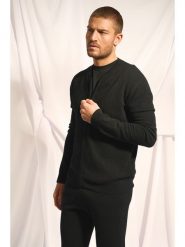 Just Cashmere Kaszmirowy kardigan "Polnoon" w kolorze czarnym rozmiar: M. Czarne kardigany męskie Just Cashmere, m, bez wzorów, z kaszmiru, bez kołnierzyka. Za 456.99 zł.