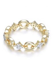 DI GIORGIO Pozłacany pierścionek z cyrkoniami rozmiar: 56. Szare pierścionki damskie DI GIORGIO, z cyrkonią, pozłacane. Za 183.15 zł.